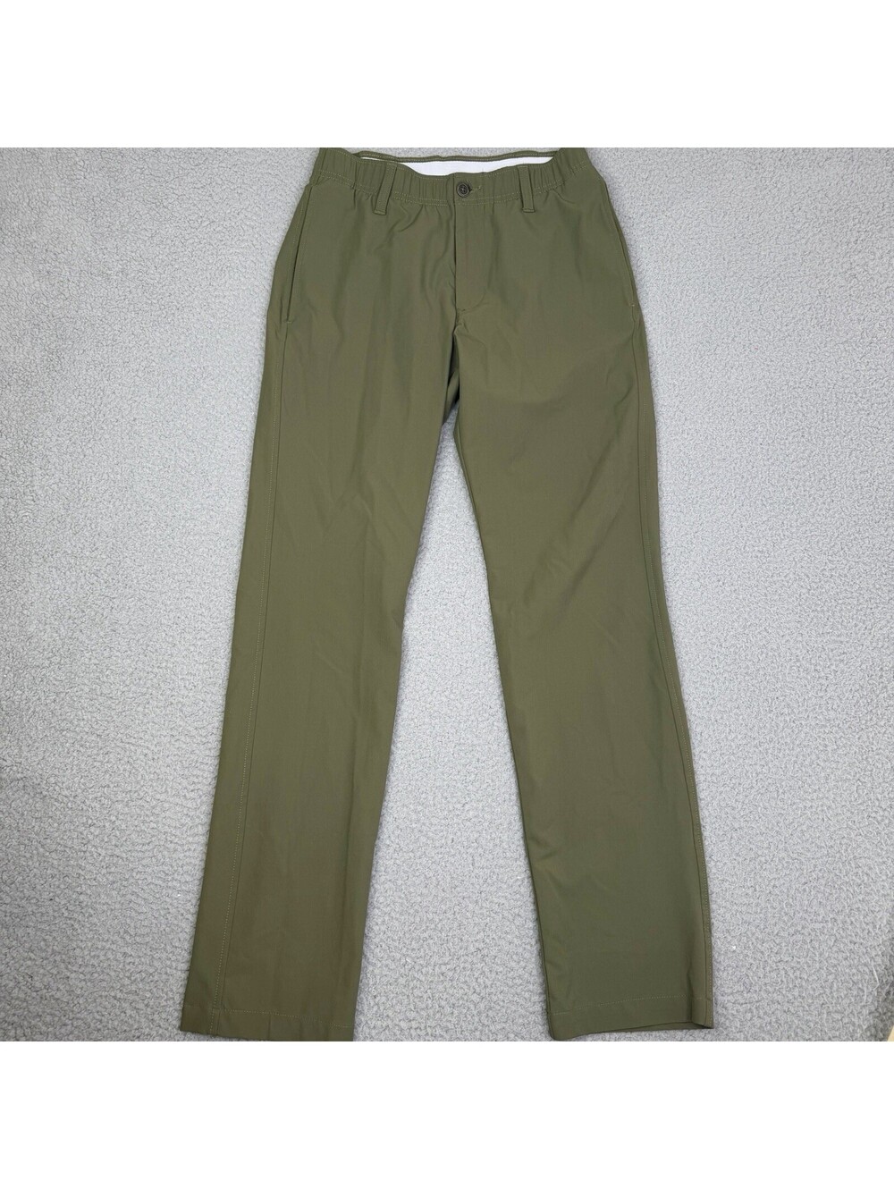 Under Armour UA Golf Pants Mens 30x32 Olive Green Chino Straight Stretch